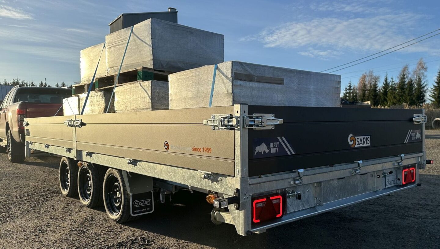 perävaunu lastattuna 7200 kg